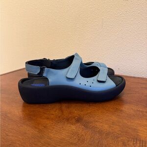 Wolky Blue and Black Sandals Women’s  Size EU 42 US 11
